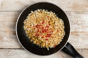 Preparazione Penne con le melanzane - Fase 3