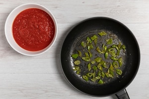 Preparazione Penne alla provola - Fase 1