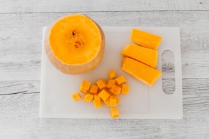 Preparazione Penne con la zucca - Fase 1