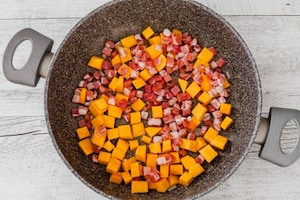 Preparazione Penne con la zucca - Fase 2