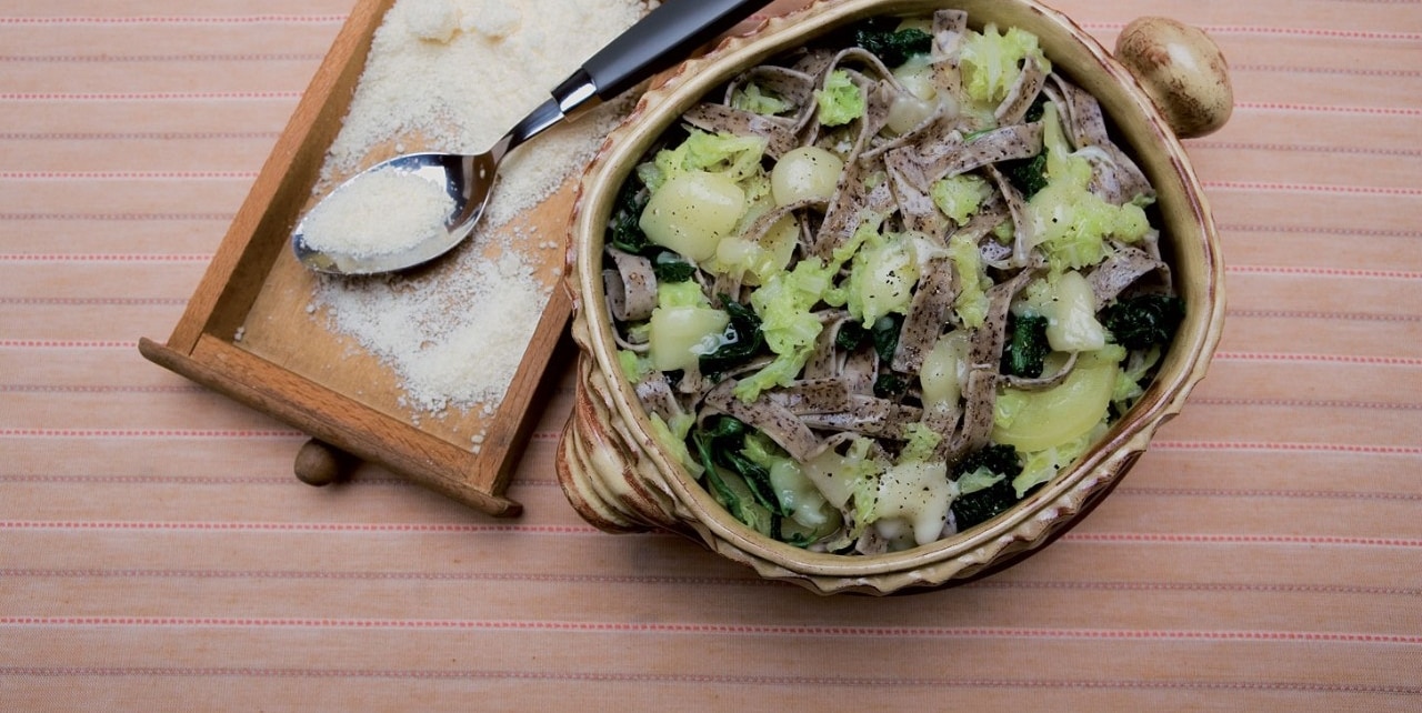 Pizzoccheri al bitto e casera ricetta