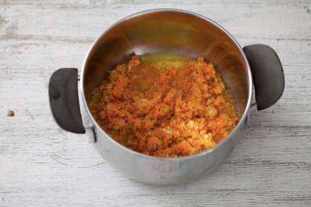Preparazione Ragù alla bolognese - Fase 1 Preparazione Ragù alla bolognese - Fase 1