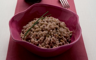 Risotto con salsiccia e balsamico Risotto con salsiccia e balsamico