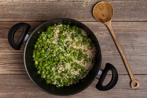 Preparazione Risotto agli asparagi - Fase 2