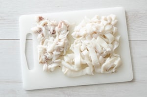 Preparazione Seppie e piselli - Fase 1