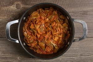 Preparazione Sugo di carciofi - Fase 3