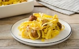 Tagliatelle con polpette