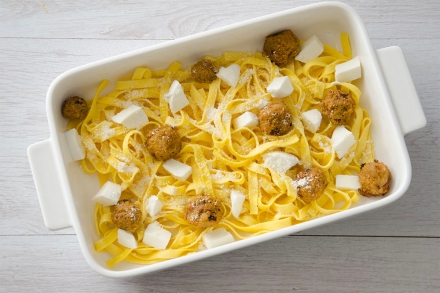 Preparazione Tagliatelle con polpette - Fase 4 Preparazione Tagliatelle con polpette - Fase 4