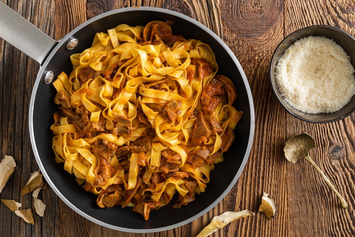 Tagliatelle ai funghi ricetta