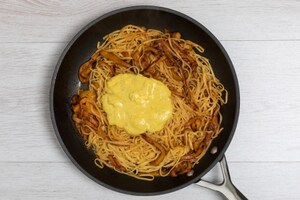 Preparazione Taglierini con mascarpone e peperoni - Fase 4
