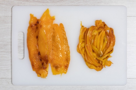 Preparazione Taglierini con mascarpone e peperoni - Fase 2 Preparazione Taglierini con mascarpone e peperoni - Fase 2