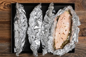 Preparazione Trota salmonata al cartoccio - Fase 3