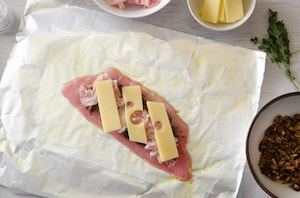 Preparazione Involtini di vitello al cartoccio - Fase 2