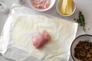 Preparazione Involtini di vitello al cartoccio - Fase 2