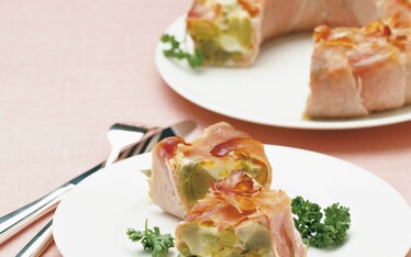 Anello di carciofi al prosciutto cotto