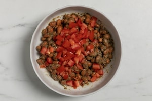 Preparazione Borlotti in insalata rustica - Fase 2