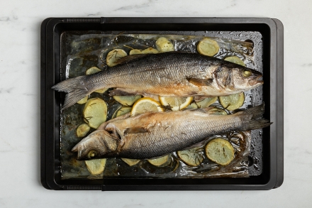 Preparazione Branzino al forno - Fase 2 Preparazione Branzino al forno - Fase 2