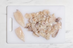 Preparazione Calamari fritti - Fase 1