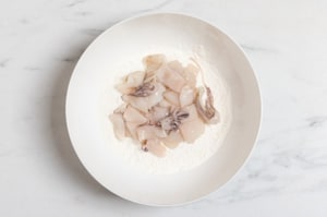 Preparazione Calamari fritti - Fase 1