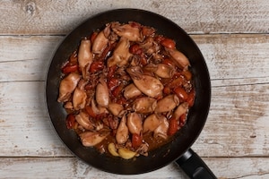 Preparazione Calamari alla marinara - Fase 3