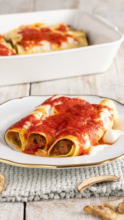 Cannelloni di carne e funghi
