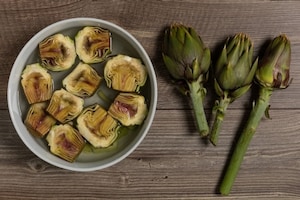 Preparazione Carciofi e cipolle - Fase 1