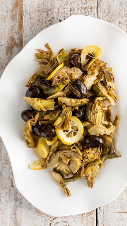 Carciofi alle olive e limone