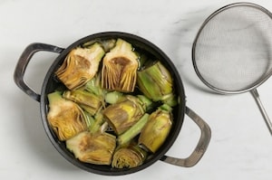 Preparazione Carciofi in padella - Fase 2