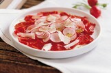 Carpaccio di manzo e ravanelli