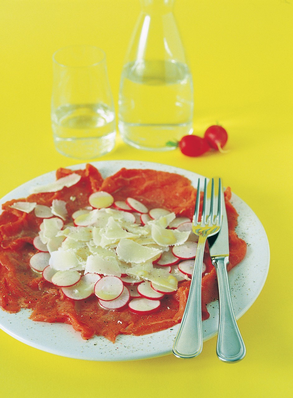 Carpaccio con ravanelli ricetta