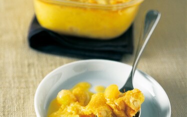 Clafoutis di melone al miele e mandorle