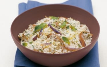 Cous cous con melanzane e mentuccia