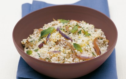 Cous cous con melanzane e mentuccia