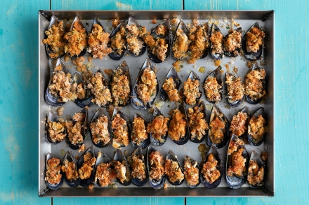 Preparazione Cozze arraganate - Fase 3 Preparazione Cozze arraganate - Fase 3