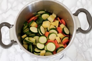 Preparazione Crema di verdure e cappesante - Fase 1