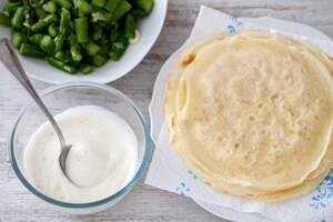 Preparazione Crepes agli asparagi - Fase 2