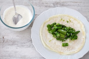 Preparazione Crepes agli asparagi - Fase 3