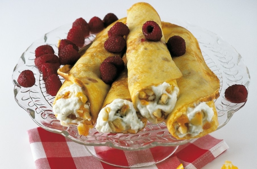 Crêpe ai lamponi ricetta