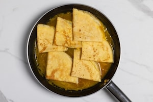 Preparazione Crepes suzette - Fase 5