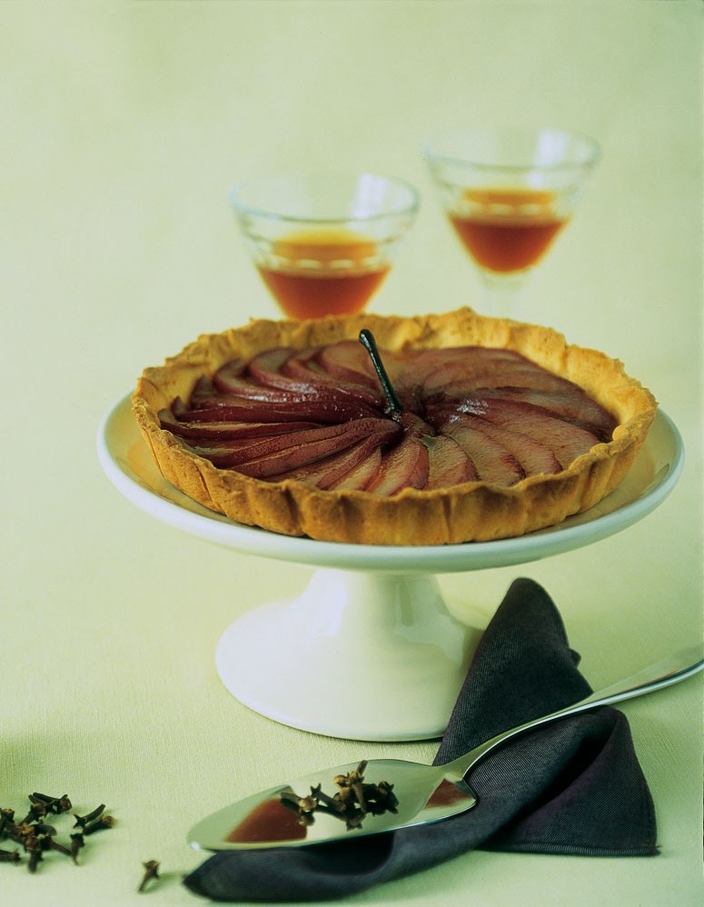 Crostata di pere al vino rosso ricetta