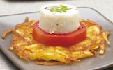 Crostatine di patate al pomodoro e formaggio caprino
