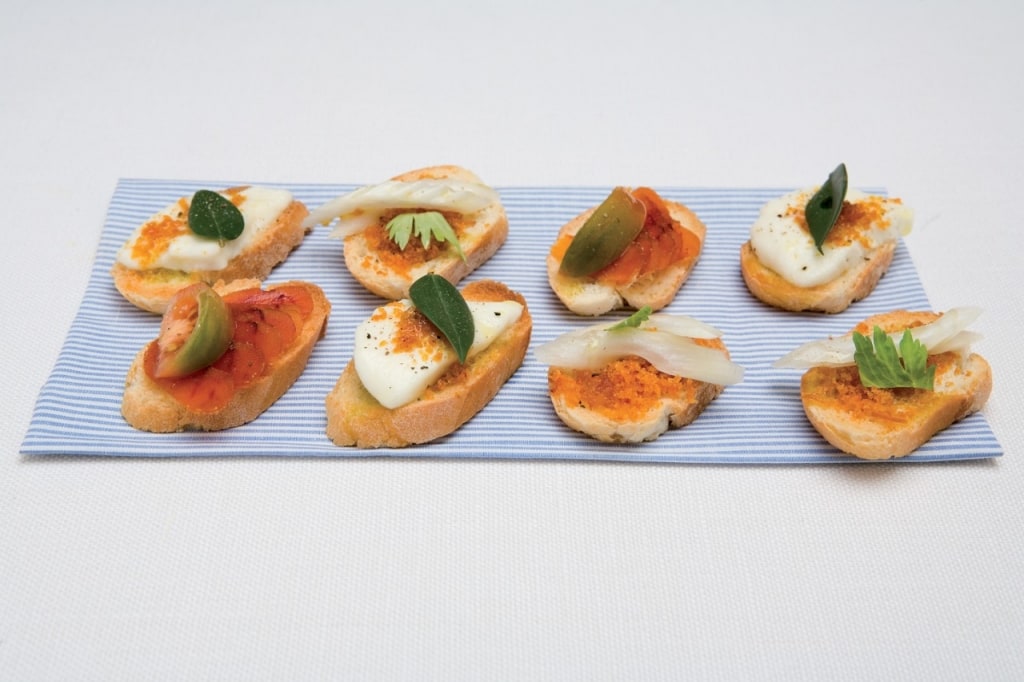 Antipasti Di Natale Misti.Ricetta Crostini Misti Alla Bottarga Cucchiaio D Argento