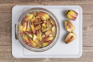 Preparazione Carciofi alla besciamella - Fase 1