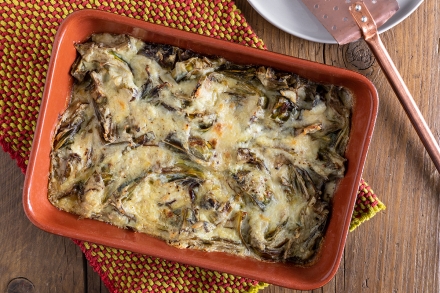 Preparazione Carciofi alla besciamella - Fase 3 Preparazione Carciofi alla besciamella - Fase 3