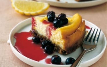 Cheesecake alla ricotta e mirtilli