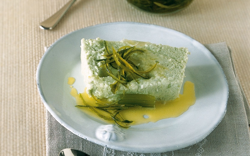 Dolce freddo di sedano, limone e tequila Dolce freddo di sedano, limone e tequila