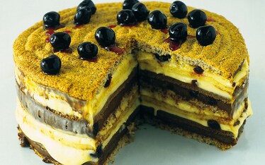 Dolce di natale alle creme di cioccolato