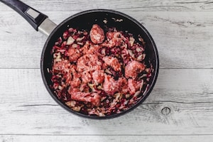 Preparazione Farfalle al radicchio - Fase 2