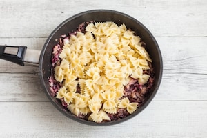 Preparazione Farfalle al radicchio - Fase 2