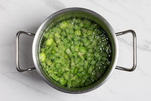 Preparazione Fave alla menta - Fase 1